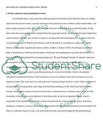 Psychology Behind Substance Abuse