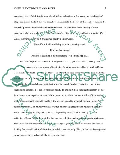 Chinese foot binding and shoes