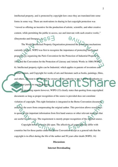 Copyright law and Internet downloading, social boundaries and the Internet