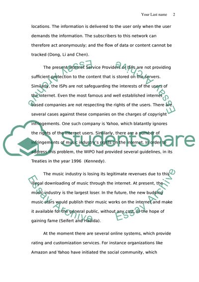 The Online Music Industry