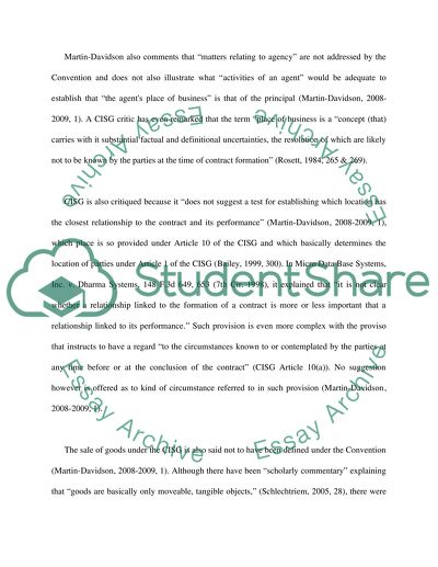 The United Nations Convention on Contracts for the International Sale of Goods