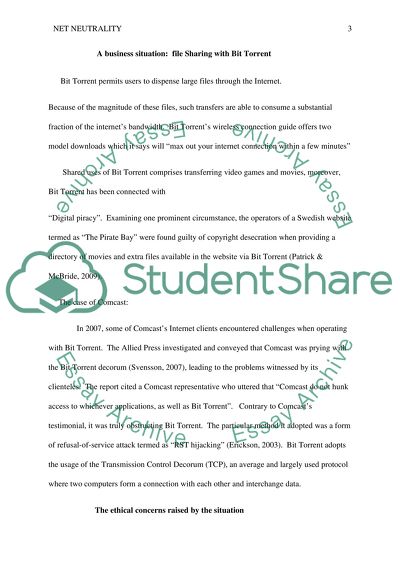 The Importance of Net Neutrality