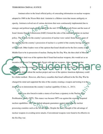 Terrorism---criminal justice