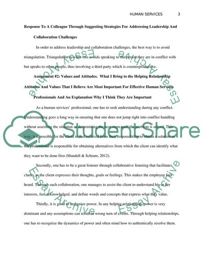 Values and Attitudes