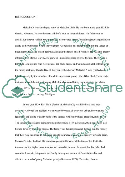 Malcolm X and Racial Segregation