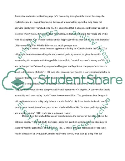 Washington Irving and Samuel Clemens