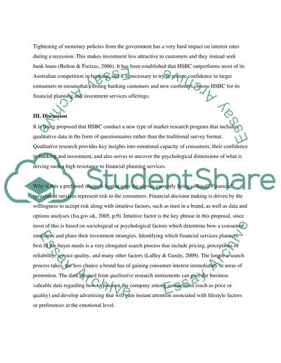 Segmentation, Targeting and Positioning Strategies for HSBC Australia