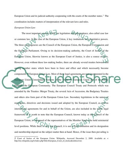 The EU Law Institutional Balance