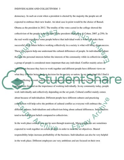 Individualism and Collectivism