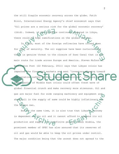 Major Current International Intrest