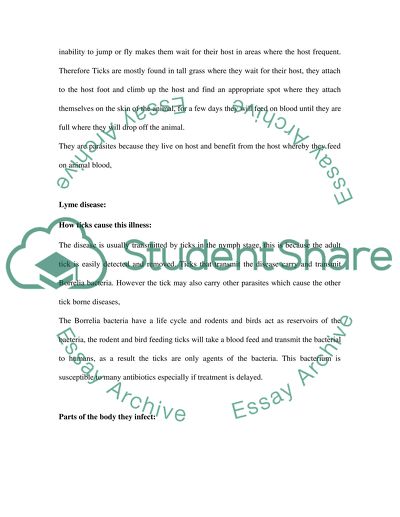 Ticks and the Lyme Disease