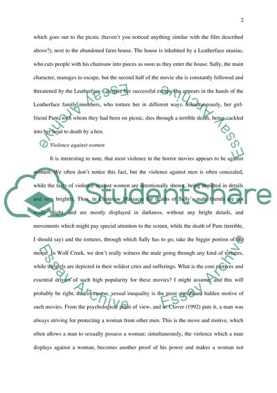 Violence against women in horror films