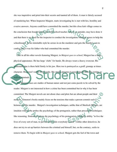 Maigret Goes to School by Georges Simenon