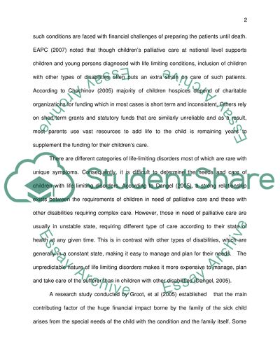 Family Having a Child with Life-Limiting Illness