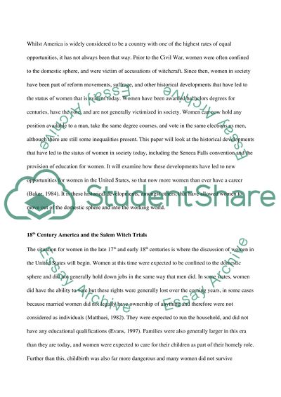 New Opportunities for Women in Society