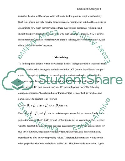 Econometric Analysis