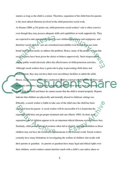 social work ethical dilemma essay