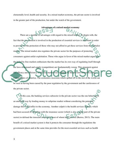 To what extent do you agree with free market economics being more effective than a mixed economy