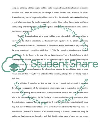 Deportation As Tough United States Immigration Law