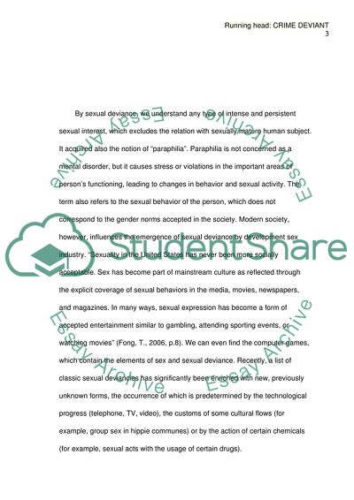 The Concept and Types of Sexual Deviance