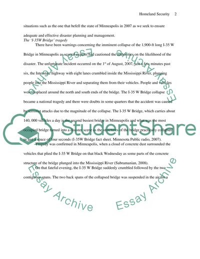 The Importance of Homeland Security and Adequate and Effective Disaster Planning and Management