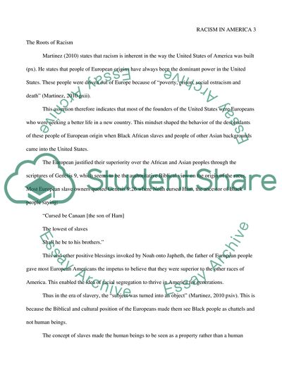 Social Issues of Racism in America