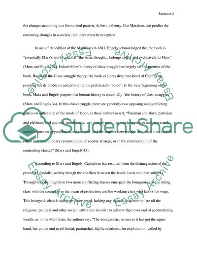 Book critque on Karl Marxs Communist manifesto