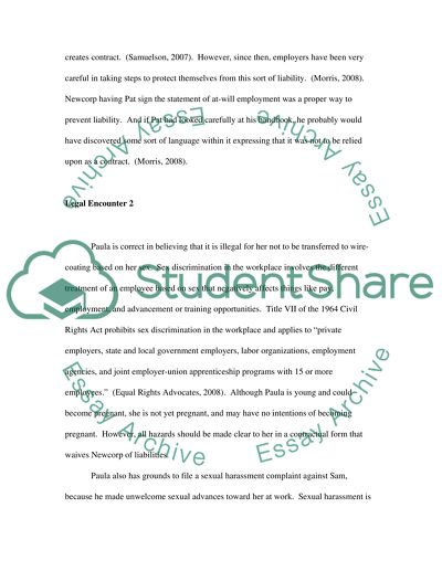 Legal Risk and Opportunity in Employment