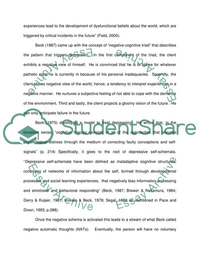 Dissection Of Cognitive Behavior Therapy & Solution-Focused Brie Therapy As Effective Counseling Approaches