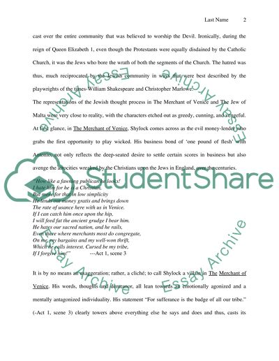 Shylock: Villain or Victim (Merchant of Venice)