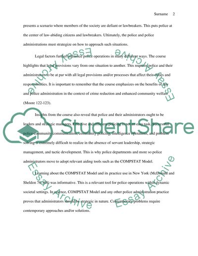 Course reflective learning evaluation