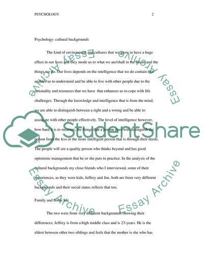 Interviewing Two Adolescents from Different Cultural Backgrounds