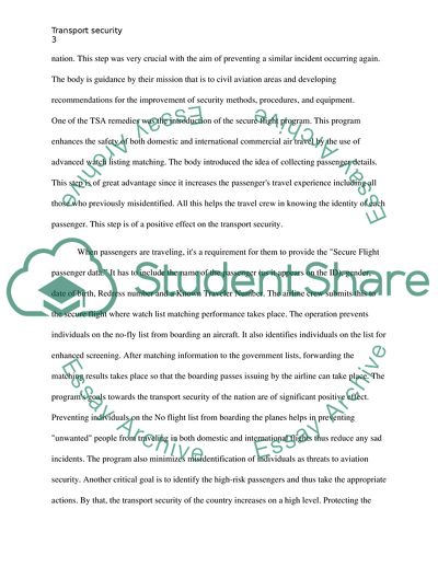 Transportation Security