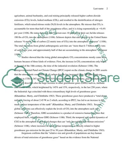 Humanity and climate change