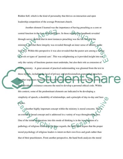 The Practical Handbook for Ministry