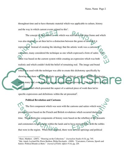 Background of Caricatures and Cartoons