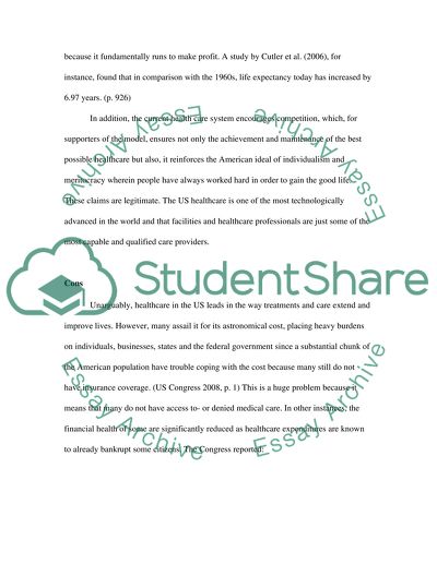Pros and Cons of the US Healthcare System
