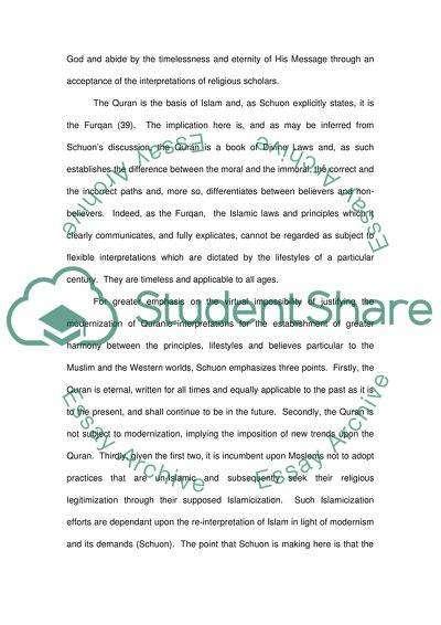 Analysis of Muslim World