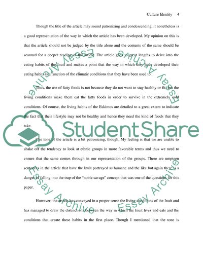 The Representation of an Indigenous Culture