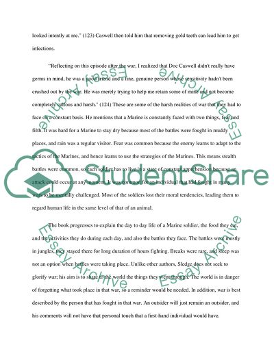 Analysis of With The Old Breed Book by E.B.Sledge