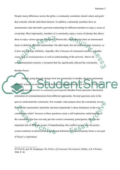 Heather Fraser, Mae Shaw and Paulo Freires View of Communitarianism
