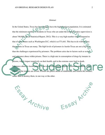 Effects of Substance Abuse on Prisoners in Austin