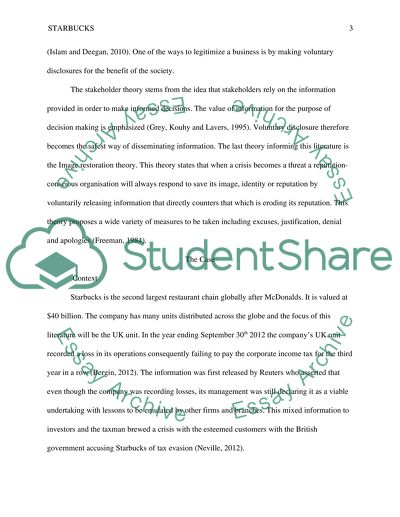 Case study of (Starbucks has not paid The UK corporation tax 2012)