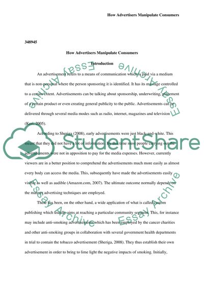 How Advertisers Manipulate Consumers