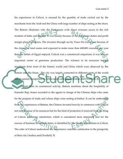 The History of Calicut