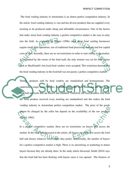 Demand and Supply & Perfect Competition