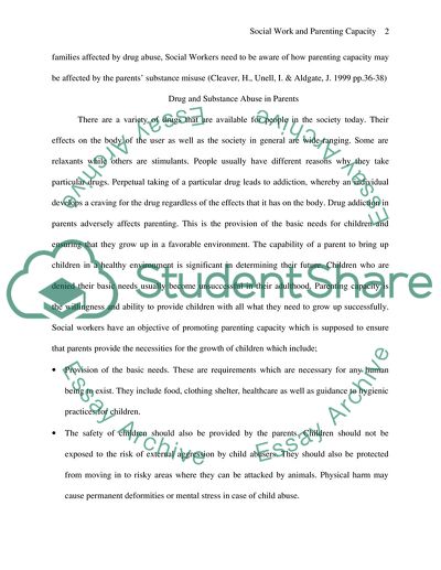 The Impact of Parental Drug Abuse on the Children