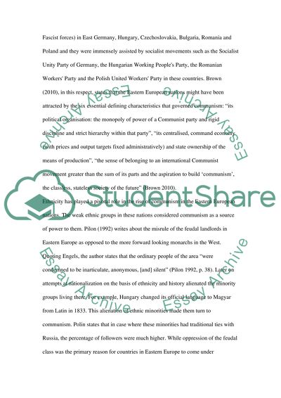 Communist Rule in Eastern Europe