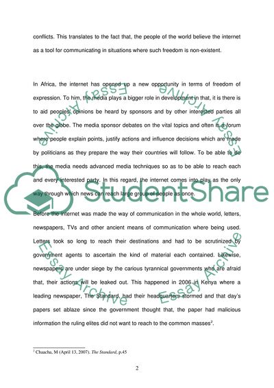 Does the Internet expand or infringe on press freedom and free speech