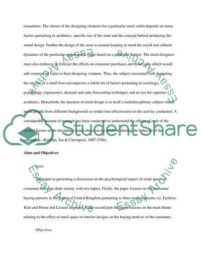 Psychological Impact of Retail Space on Purchasing Behavior